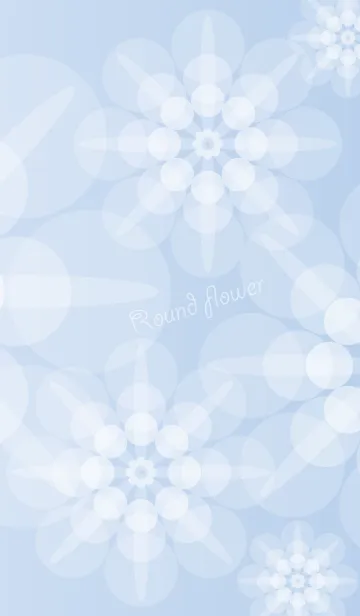 [LINE着せ替え] Round flowerの画像1