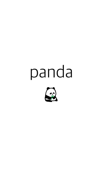 [LINE着せ替え] simple cute pandaの画像1