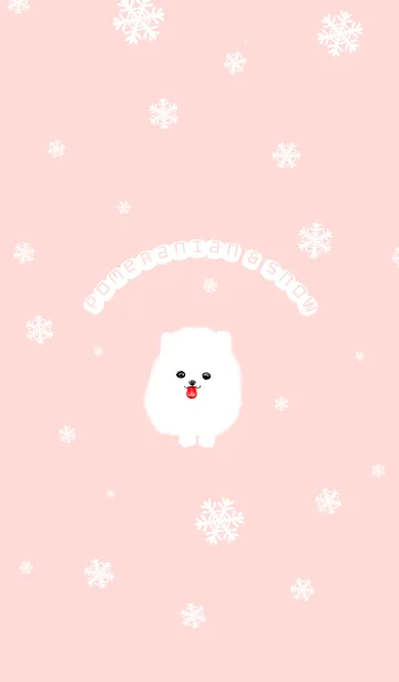 [LINE着せ替え] Pomeranian ＆ snowの画像1