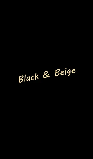 [LINE着せ替え] Black ＆ Beigeの画像1