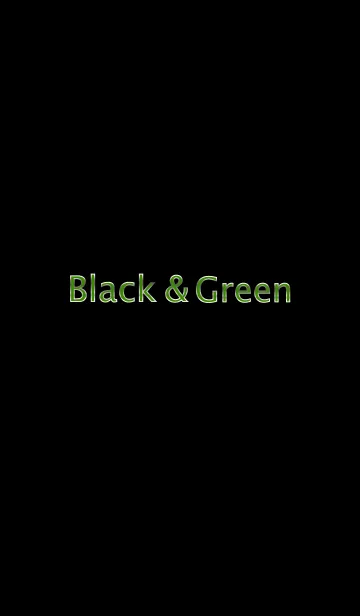 [LINE着せ替え] Black ＆ Greenの画像1