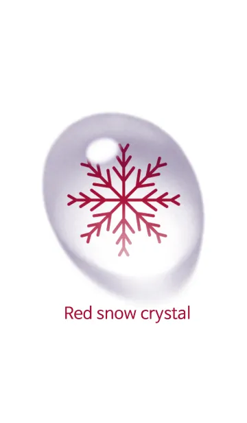 [LINE着せ替え] Red snow crystalの画像1