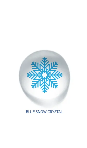 [LINE着せ替え] blue snow crystalの画像1