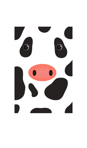 [LINE着せ替え] Simple Cow themeの画像1