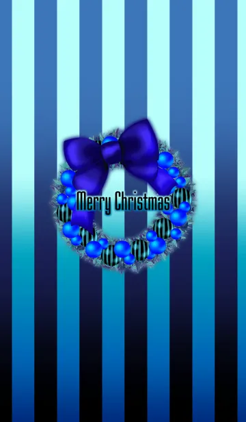 [LINE着せ替え] Christmas wreath -Blue-の画像1