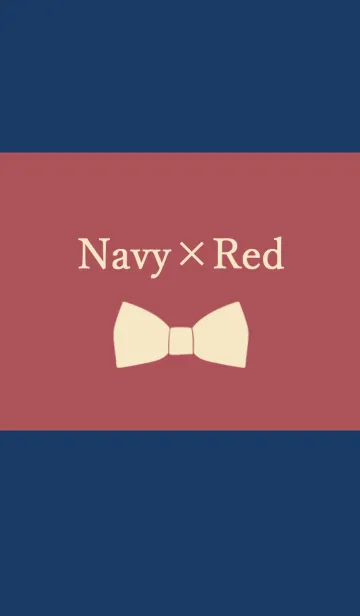 [LINE着せ替え] NAVY ＆ REDの画像1