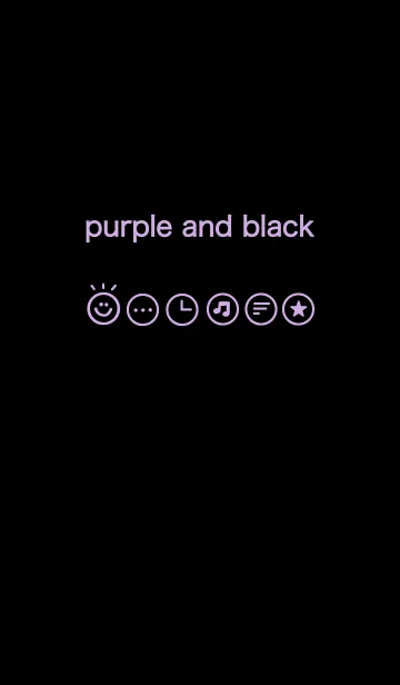 [LINE着せ替え] purple and blackの画像1