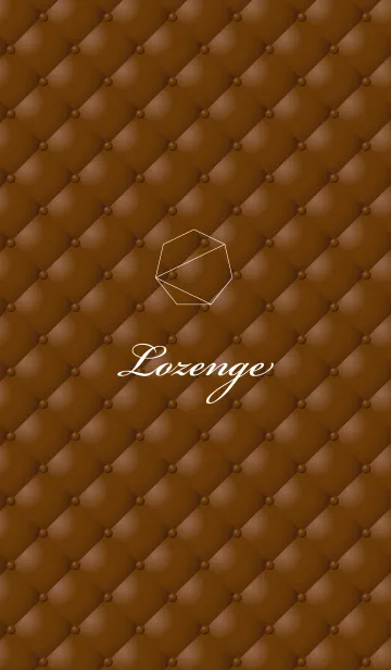 [LINE着せ替え] Lozenge-Brownの画像1