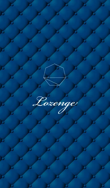 [LINE着せ替え] Lozenge-Dark blueの画像1