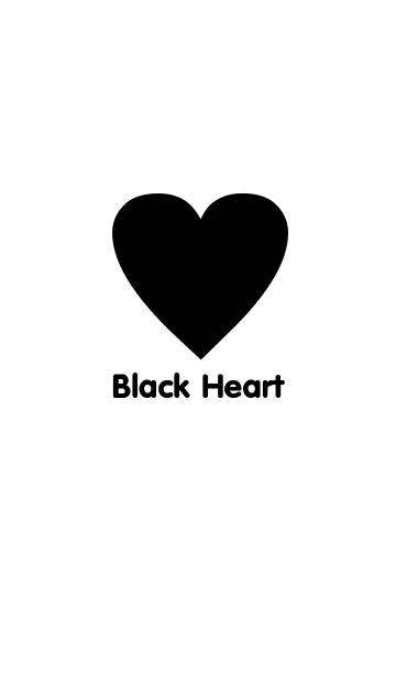 [LINE着せ替え] Black Heart themeの画像1