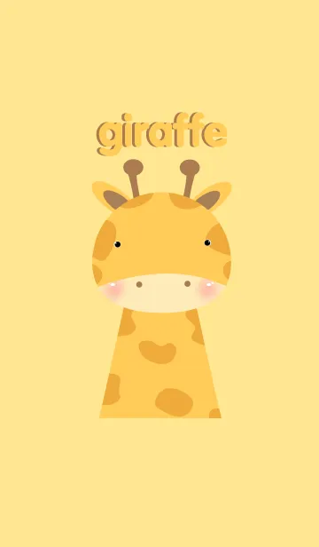 [LINE着せ替え] Simple giraffe theme v.2の画像1