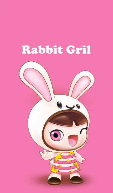 [LINE着せ替え] girl rabbitの画像1