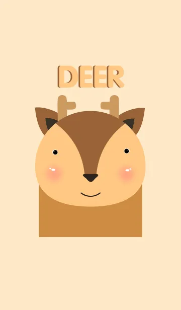 [LINE着せ替え] Simple deer themeの画像1