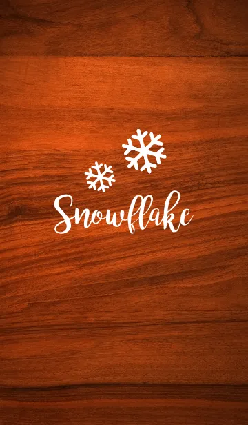 [LINE着せ替え] Wood (Snowflake Edition)の画像1