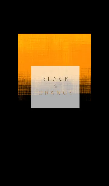 [LINE着せ替え] Black and orangeの画像1