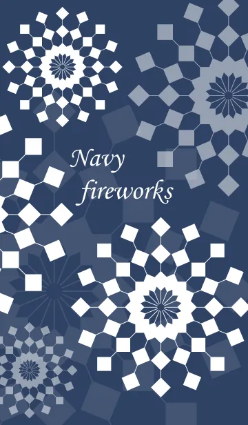 [LINE着せ替え] Navy fireworksの画像1