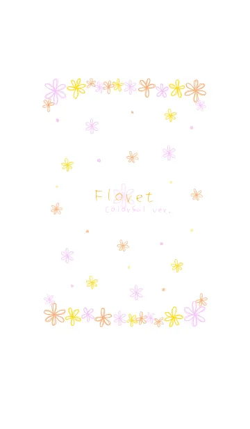 [LINE着せ替え] Floret*Colorful ver*の画像1