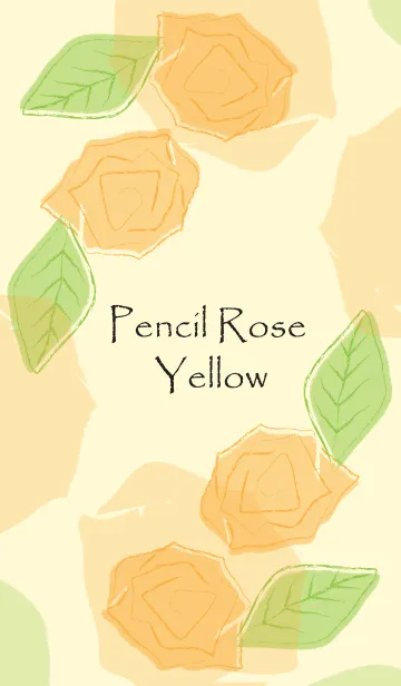 [LINE着せ替え] Pencil Rose Yellowの画像1