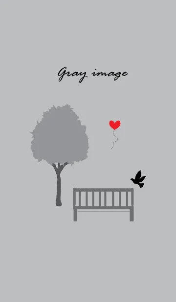 [LINE着せ替え] gray imageの画像1