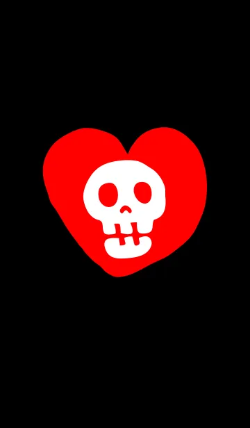 [LINE着せ替え] SKULL ＆ HEART（スカル＆ハート）の画像1