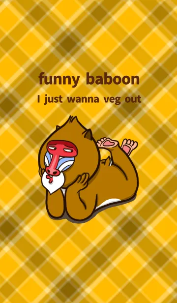 [LINE着せ替え] funny baboonの画像1