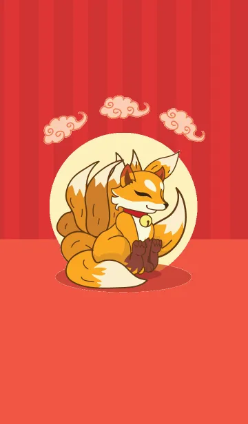 [LINE着せ替え] Nine Tails Fox Japanese Style so cuteの画像1