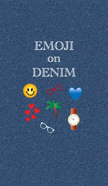 [LINE着せ替え] EMOJI on DENIMの画像1