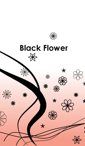 [LINE着せ替え] Black Flowerの画像1