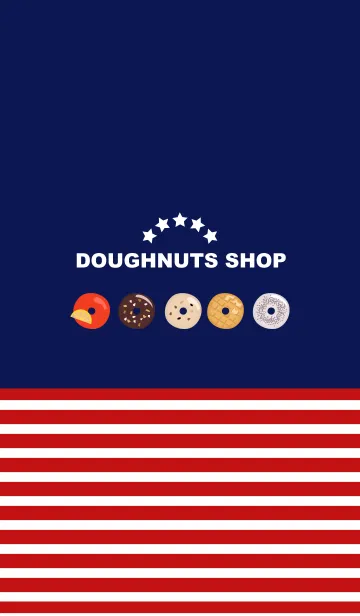 [LINE着せ替え] ☆DOUGHNUTS SHOPの画像1