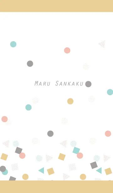 [LINE着せ替え] MARU SANKAKUの画像1