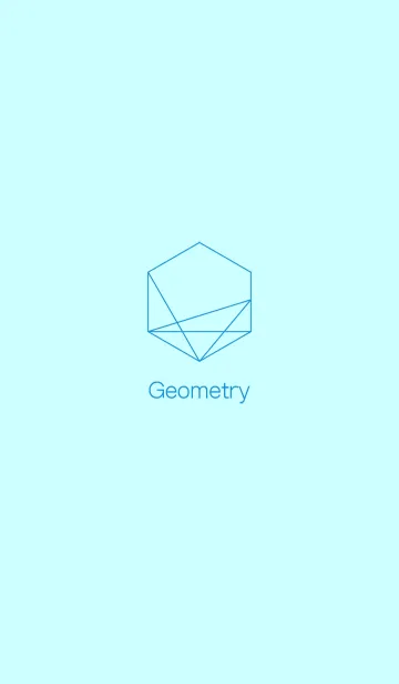 [LINE着せ替え] Geometr light blueの画像1