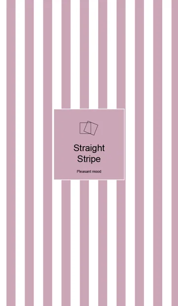 [LINE着せ替え] Straight Stripe -Purple and whiteの画像1