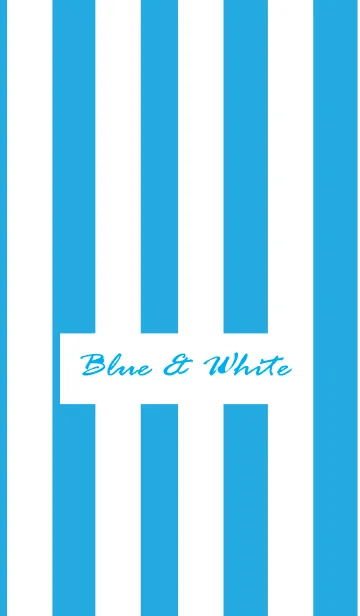 [LINE着せ替え] Blue ＆ White themeの画像1