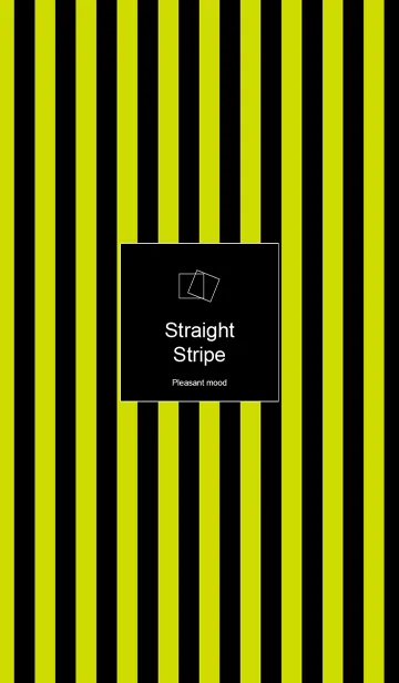 [LINE着せ替え] Straight Stripe -Green＆Blackの画像1