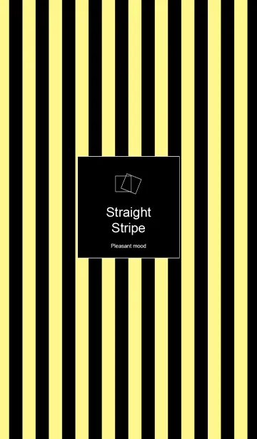 [LINE着せ替え] Straight Stripe -Yellow＆Blackの画像1