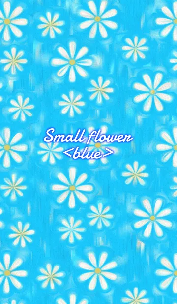 [LINE着せ替え] Small flower <blue> kaiの画像1