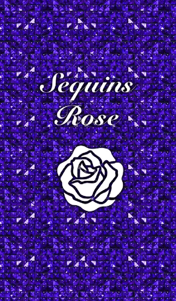 [LINE着せ替え] Sequins Rose- Dark blueの画像1