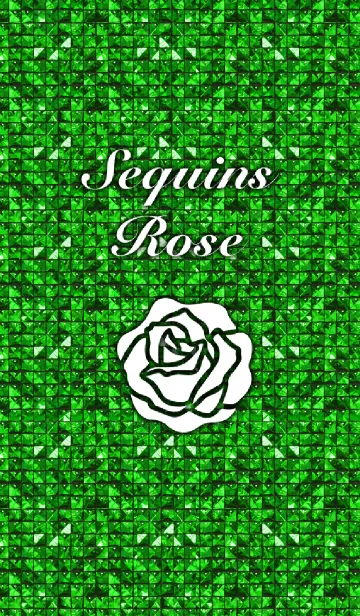 [LINE着せ替え] Sequins Rose-Greenの画像1