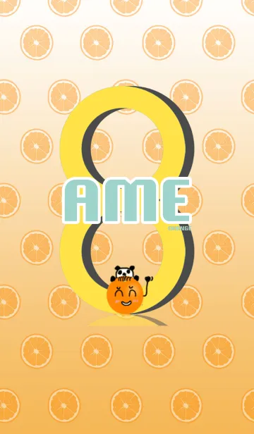 [LINE着せ替え] AME8 ORANGEの画像1