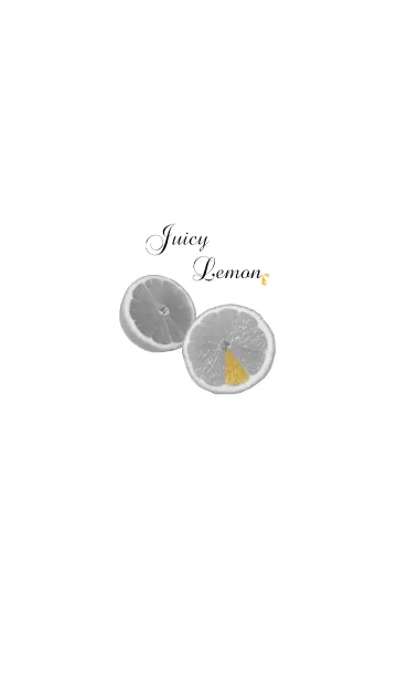 [LINE着せ替え] Juicy black＆white Lemonの画像1