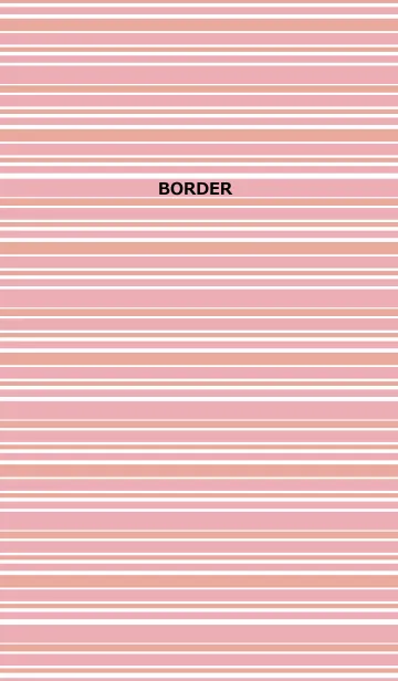 [LINE着せ替え] ボーダー ピンクの画像1