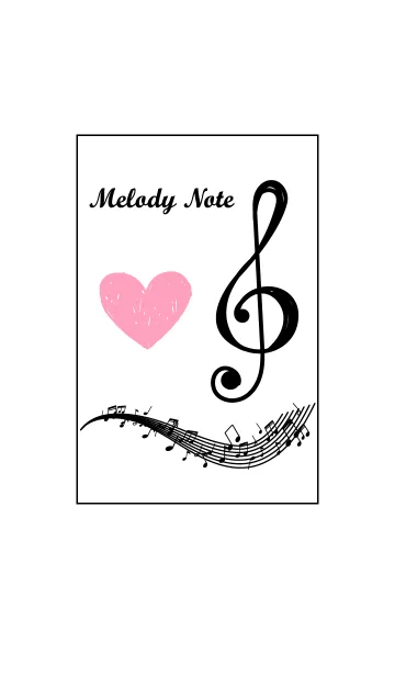 [LINE着せ替え] Love Melody Noteの画像1