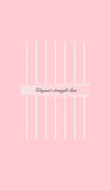 [LINE着せ替え] Elegant straight line-pinkの画像1