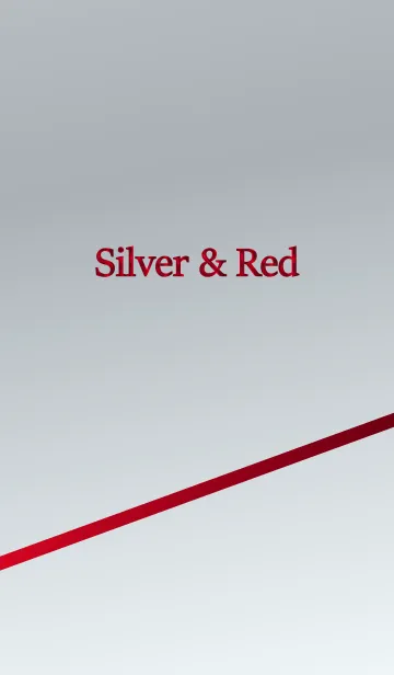 [LINE着せ替え] Silver ＆ Redの画像1