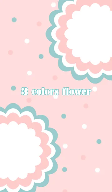 [LINE着せ替え] 3-colors flowerの画像1