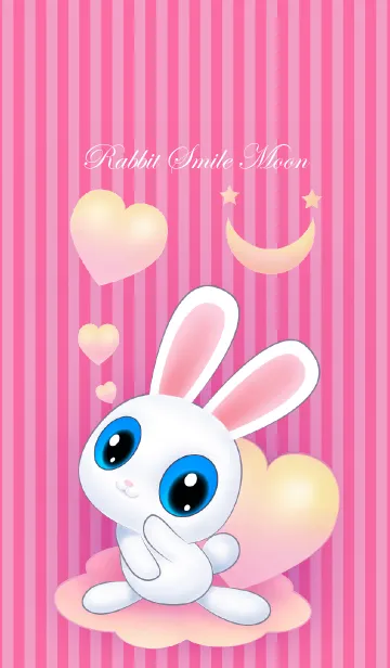 [LINE着せ替え] Rabbit Moon smileの画像1