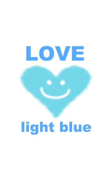 [LINE着せ替え] LOVE light blueの画像1