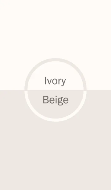 [LINE着せ替え] Ivory ＆ Beige Simple design 2の画像1