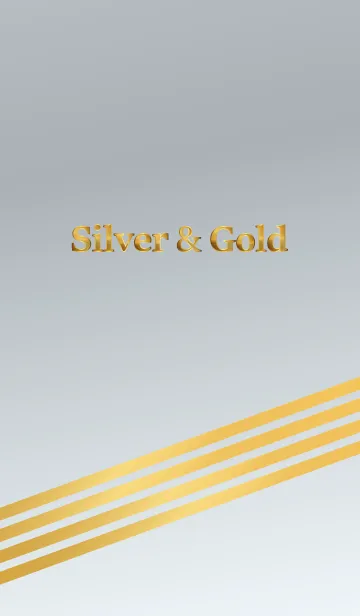 [LINE着せ替え] Silver ＆ Goldの画像1