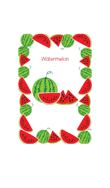 [LINE着せ替え] Watermelon theme v.1の画像1